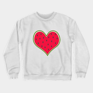 Heart shaped watermelon Crewneck Sweatshirt